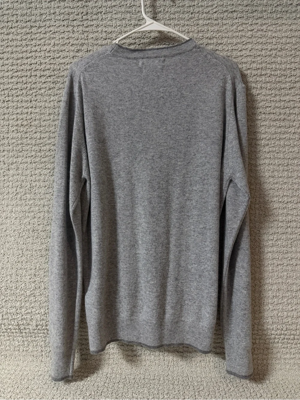 Maglificio Bartolini Men's  Gray Merino Wool Cashmere Blend Sweater Italy Sz L